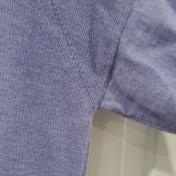 Eileen Fisher HI LOW dusty Blue Wool Sweater - Picture 6 of 13